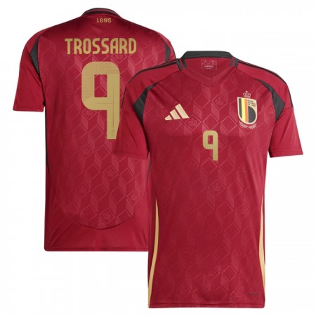 Camiseta de fútbol Bélgica Trossard 9 1ª equipación Euro 2024 Camiseta de fútbol Bélgica Trossard 9 1ª equipación Euro 2024